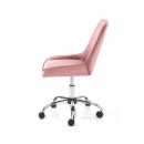 Кресло компьютерное HALMAR RICO розовый/хром